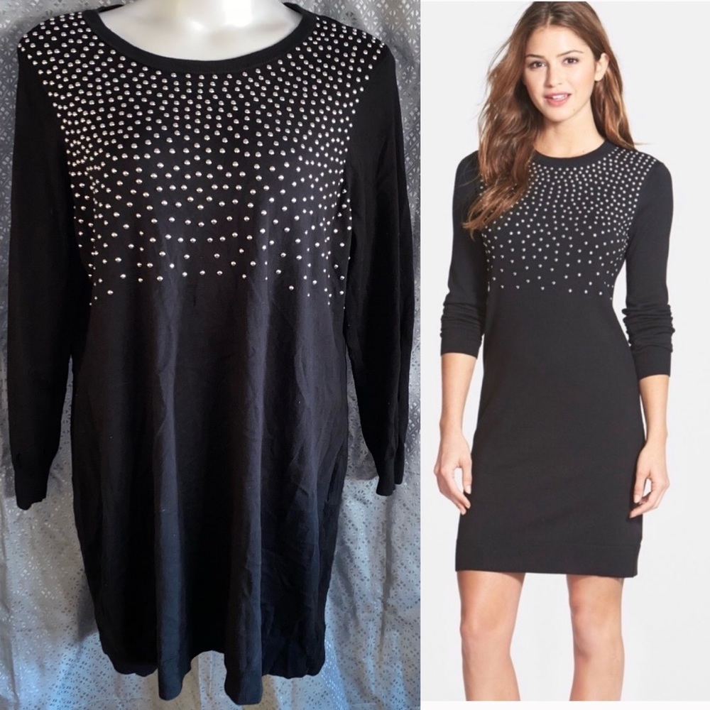 MICHAEL Michael Kors Black Dress with Metallic Details